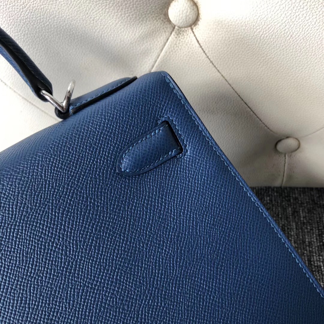 臺灣臺北市愛馬仕凱莉包價格 Hermes Kelly 28cm S4深邃藍 Deep Blue Epsom