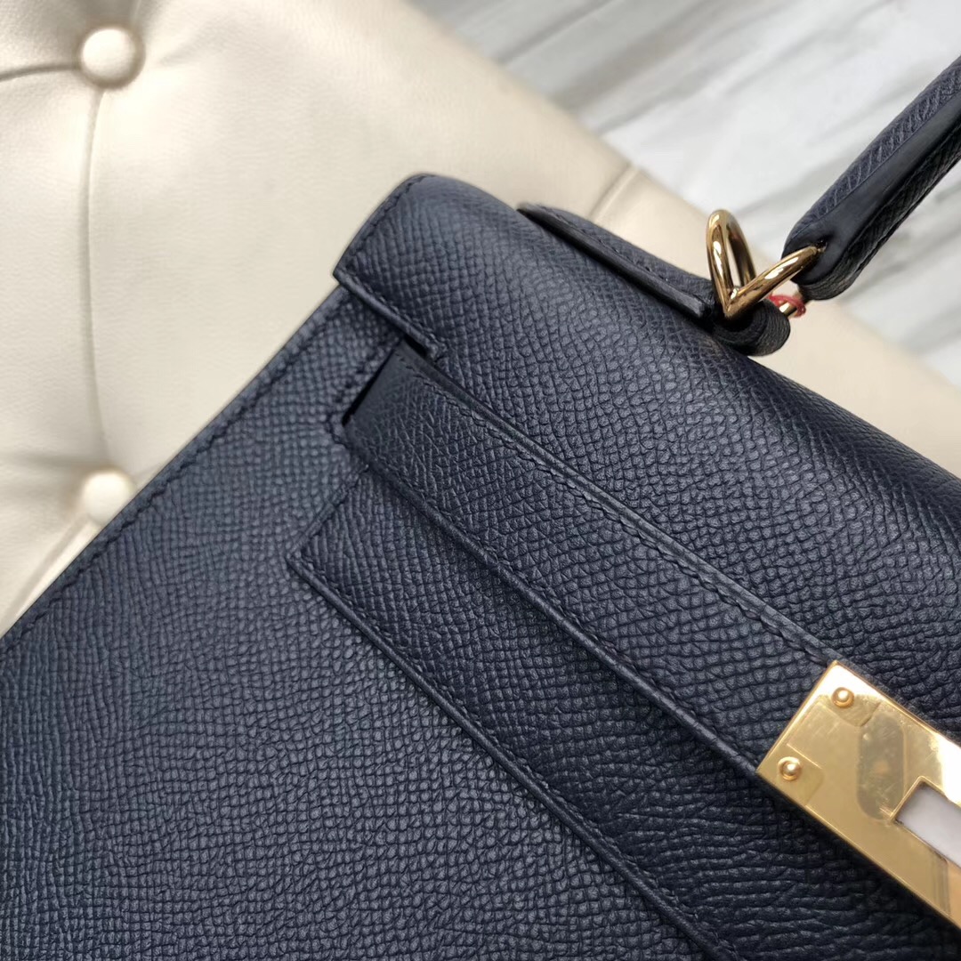 臺灣桃園市 愛馬仕凱莉包價格 Taiwan Hermes Kelly 28cm CK76 Blue indigo 深海藍