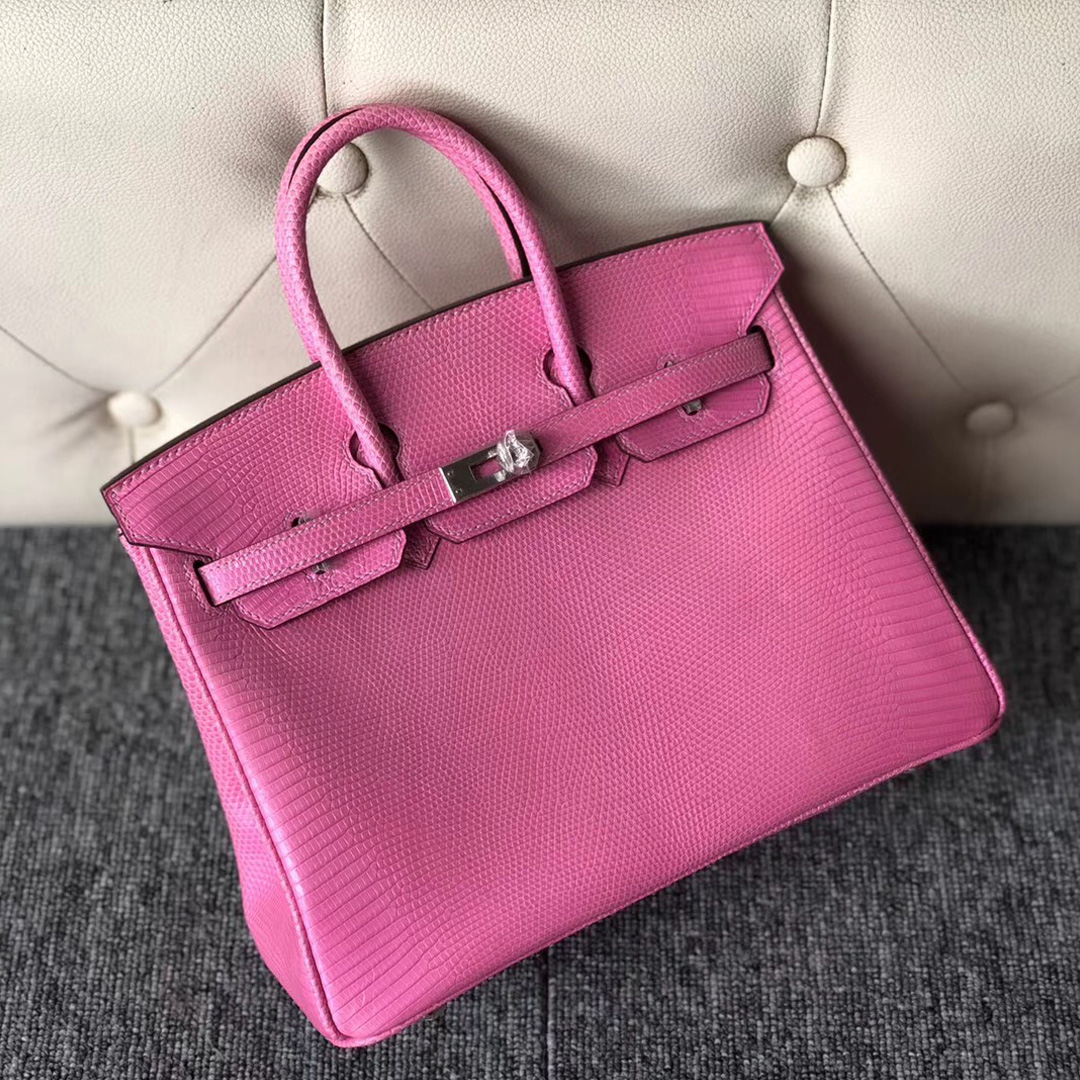 臺北鉑金包定制 Taiwan Hermes Birkin 25cm 5P Pink 櫻花粉 Lizard