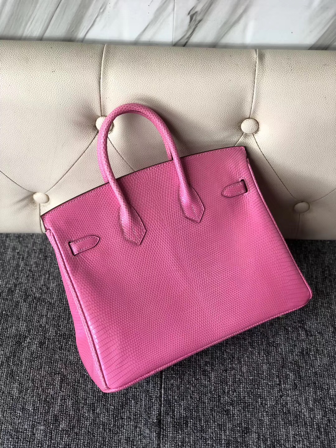 臺北鉑金包定制 Taiwan Hermes Birkin 25cm 5P Pink 櫻花粉 Lizard