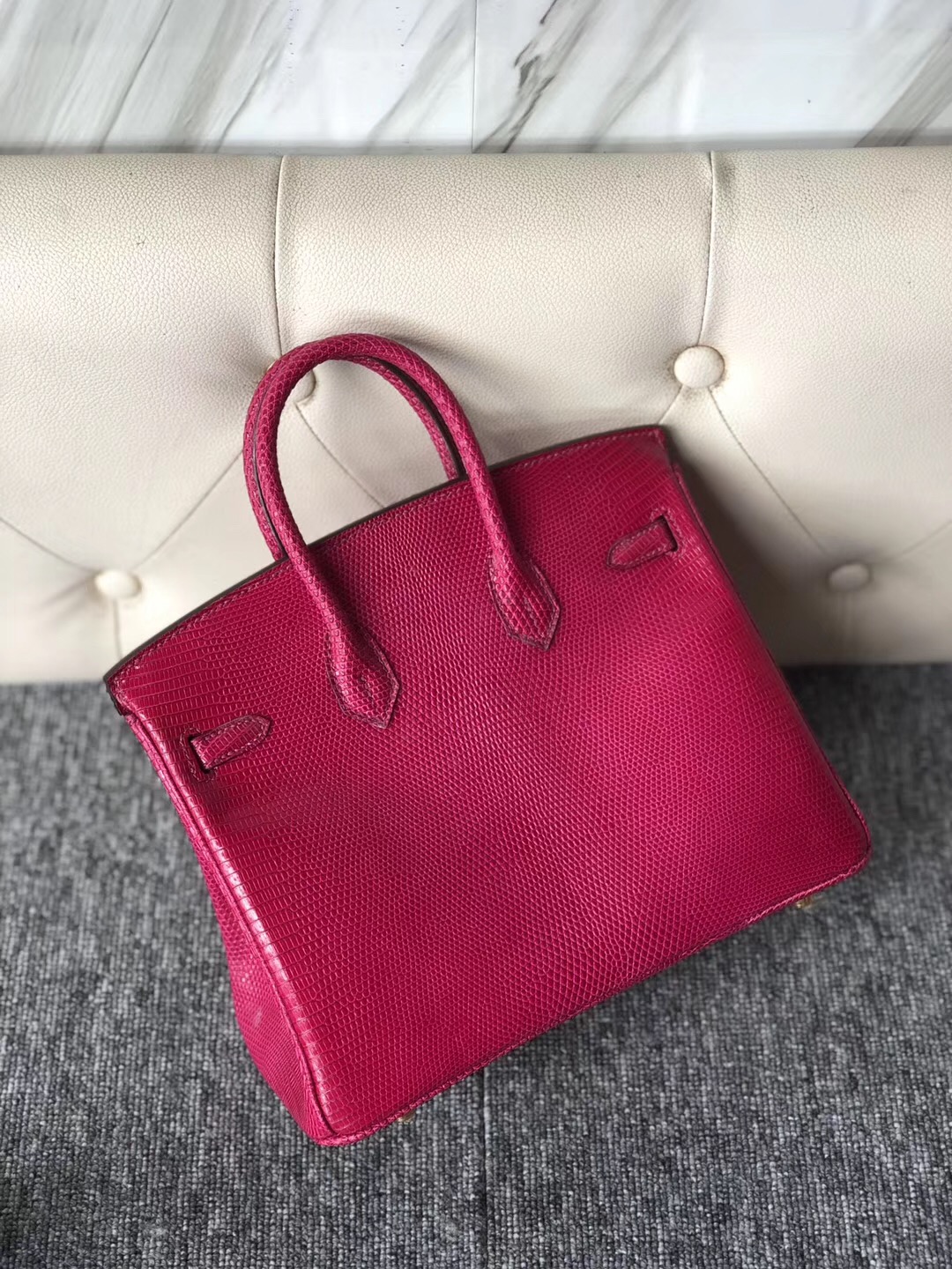 臺灣臺北市鉑金包 Taiwan Hermes Birkin 25cm Lizard I6 Rose Extreme 極致粉