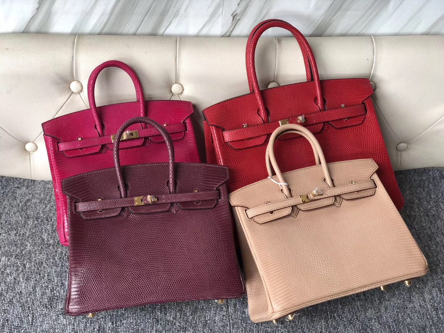 臺北鉑金包定制 Taiwan Hermes Birkin 25cm 5P Pink 櫻花粉 Lizard