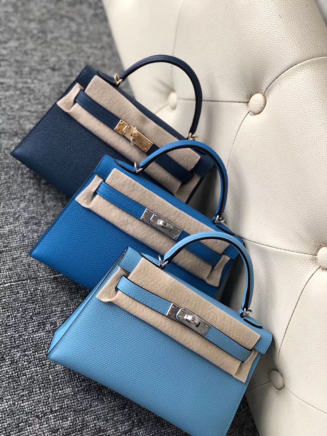 Hong Kong Hermes Kelly mini 2 Ⅱ CK73寶石藍 Blue Sapphire P3北方藍