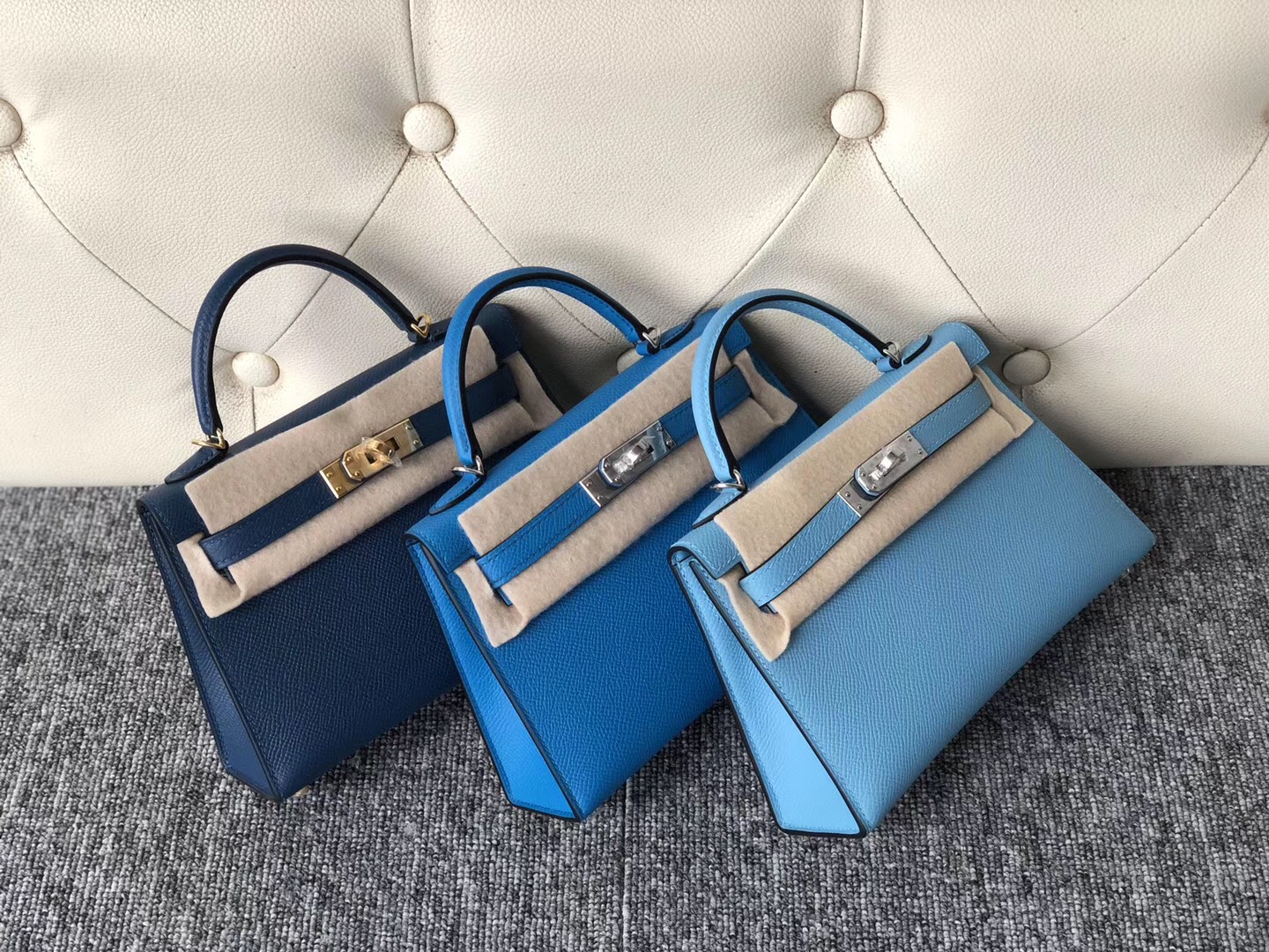 Hong Kong Hermes Kelly mini 2 Ⅱ CK73寶石藍 Blue Sapphire P3北方藍