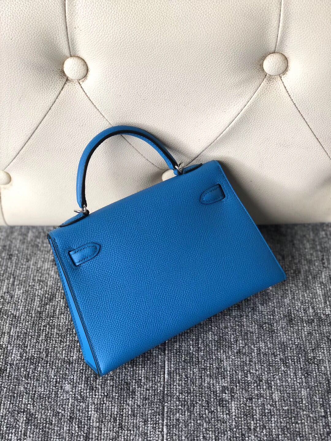 Hong Kong Hermes Kelly mini 2 Ⅱ CK73寶石藍 Blue Sapphire P3北方藍