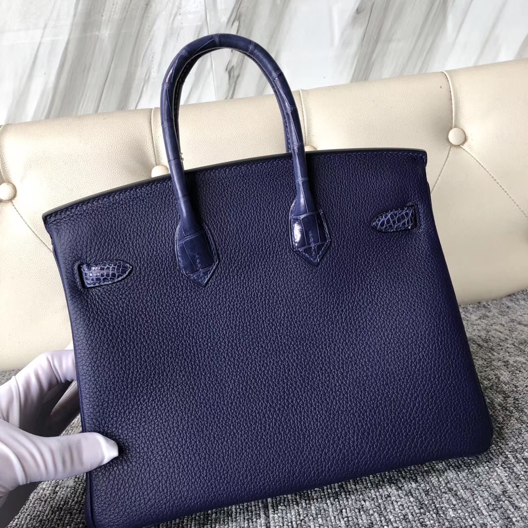 Hermes Birkin 25 Blue Encre Touch PHW Hermes Kuala Lumpur (KL