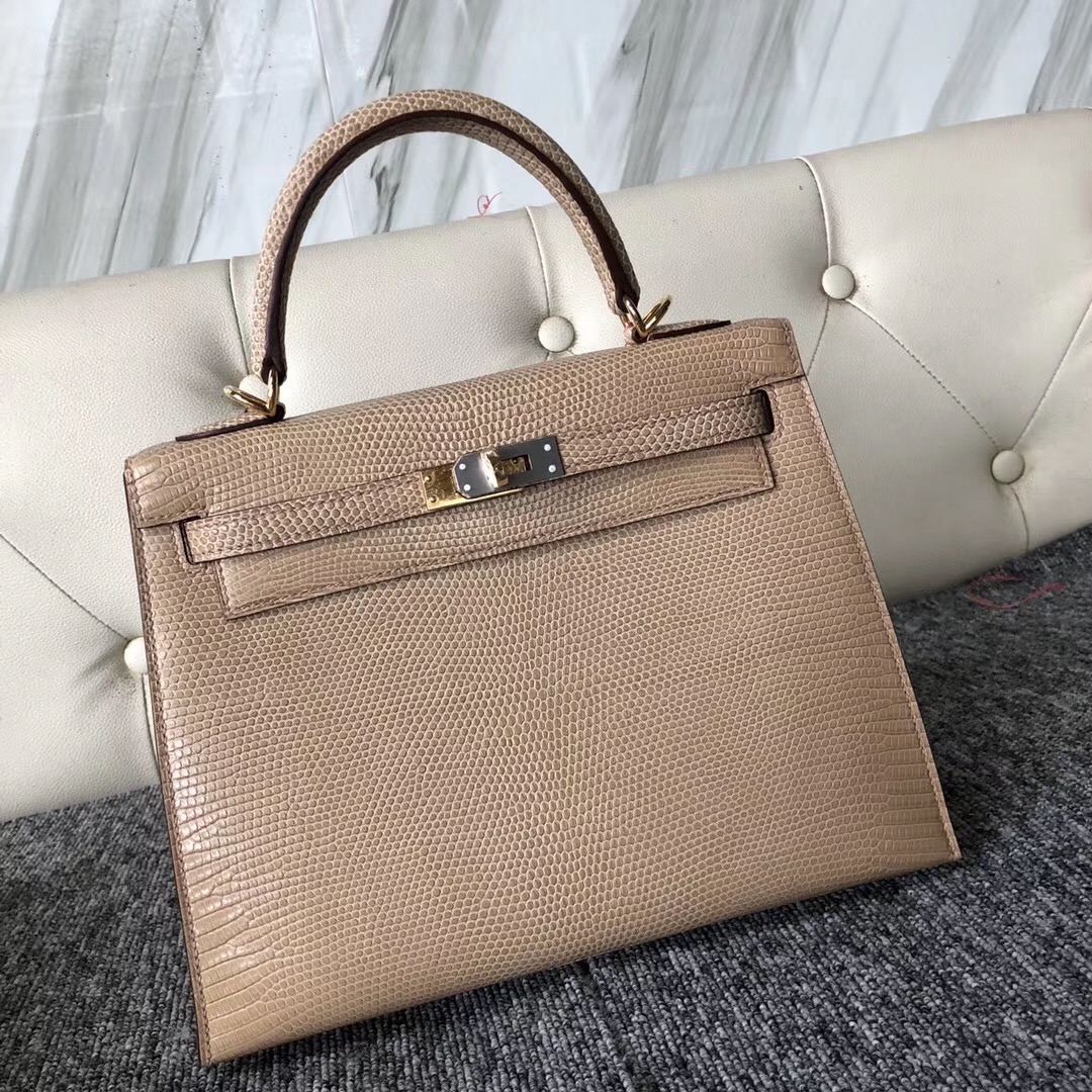 愛馬仕臺灣新竹市凱莉包 Hermes Kelly 25cm CK14 beige 杏色 Lizard