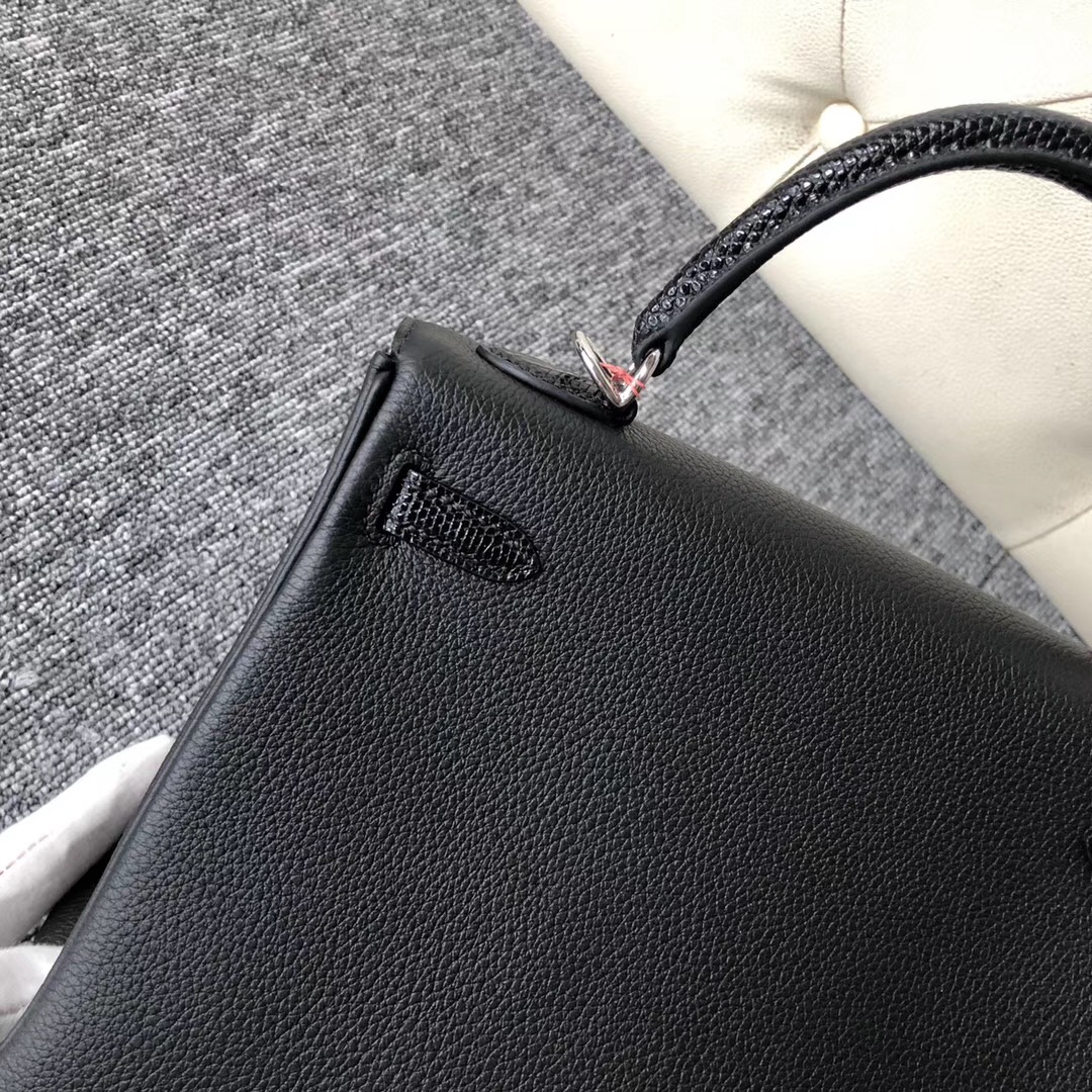 美國新澤西州 愛馬仕凱莉包 USA Hermes Kelly 25cm Touch Togo 拼 Lizard蜥蜴皮