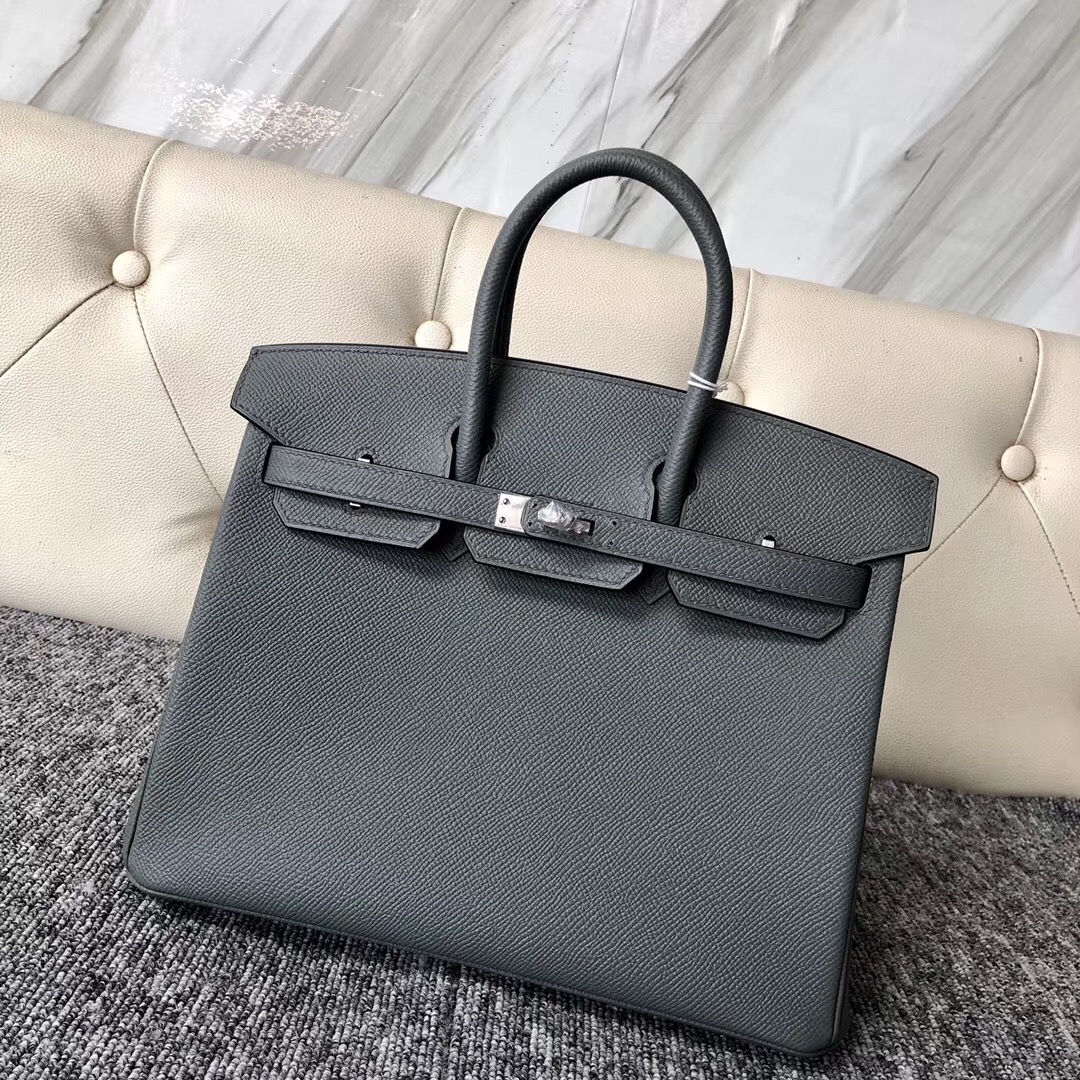 新澤西州愛馬仕 USA Hermes Birkin 25cm CC63 杏綠色 VERT AMANDE