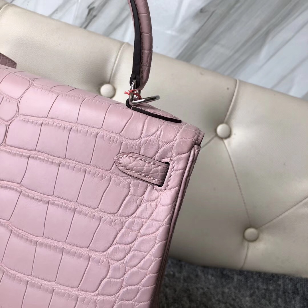 Australia Taiwan Hermes Kelly 25cm 3Q Rose Sakura 新粉色 櫻花粉 美洲鱷