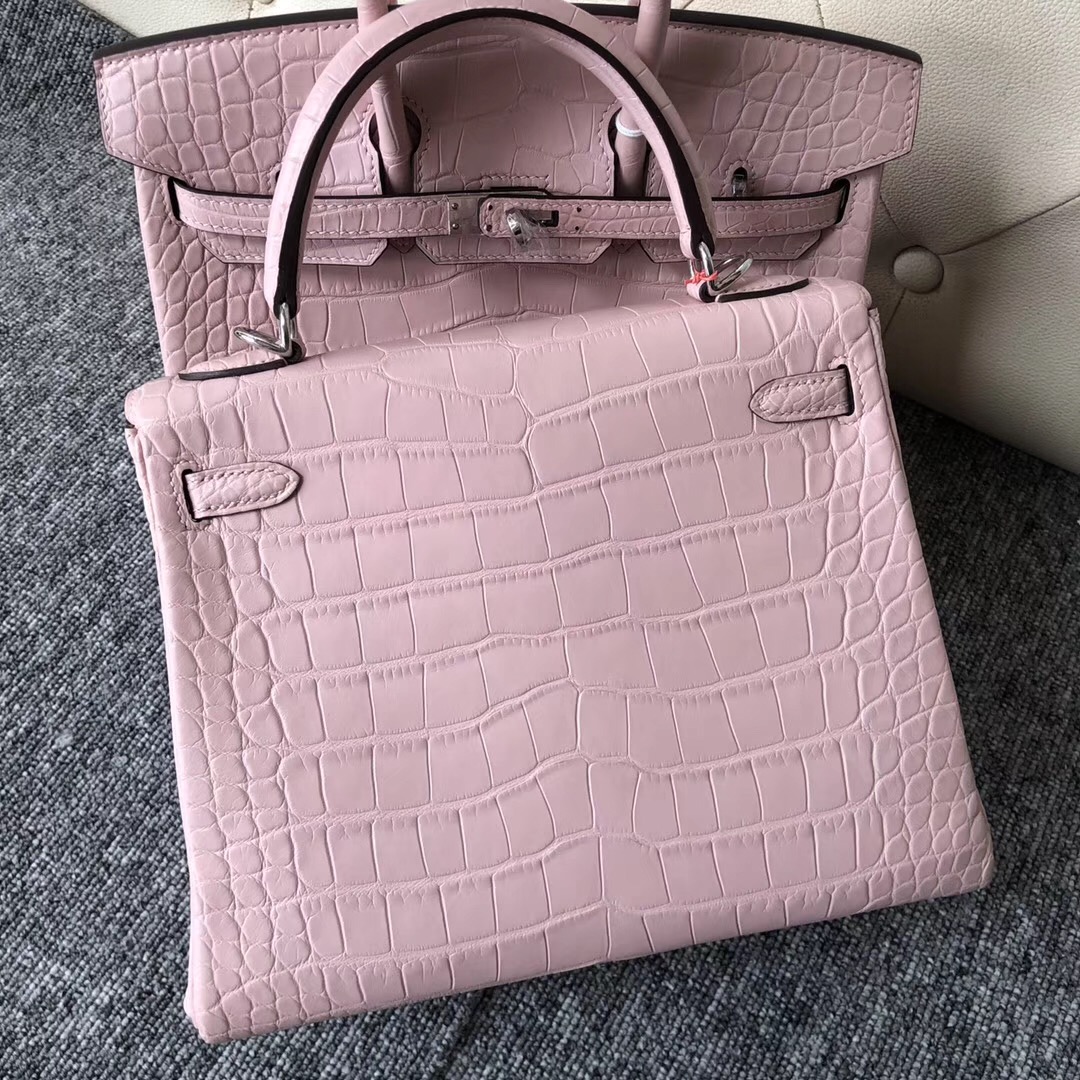 Australia Taiwan Hermes Kelly 25cm 3Q Rose Sakura 新粉色 櫻花粉 美洲鱷