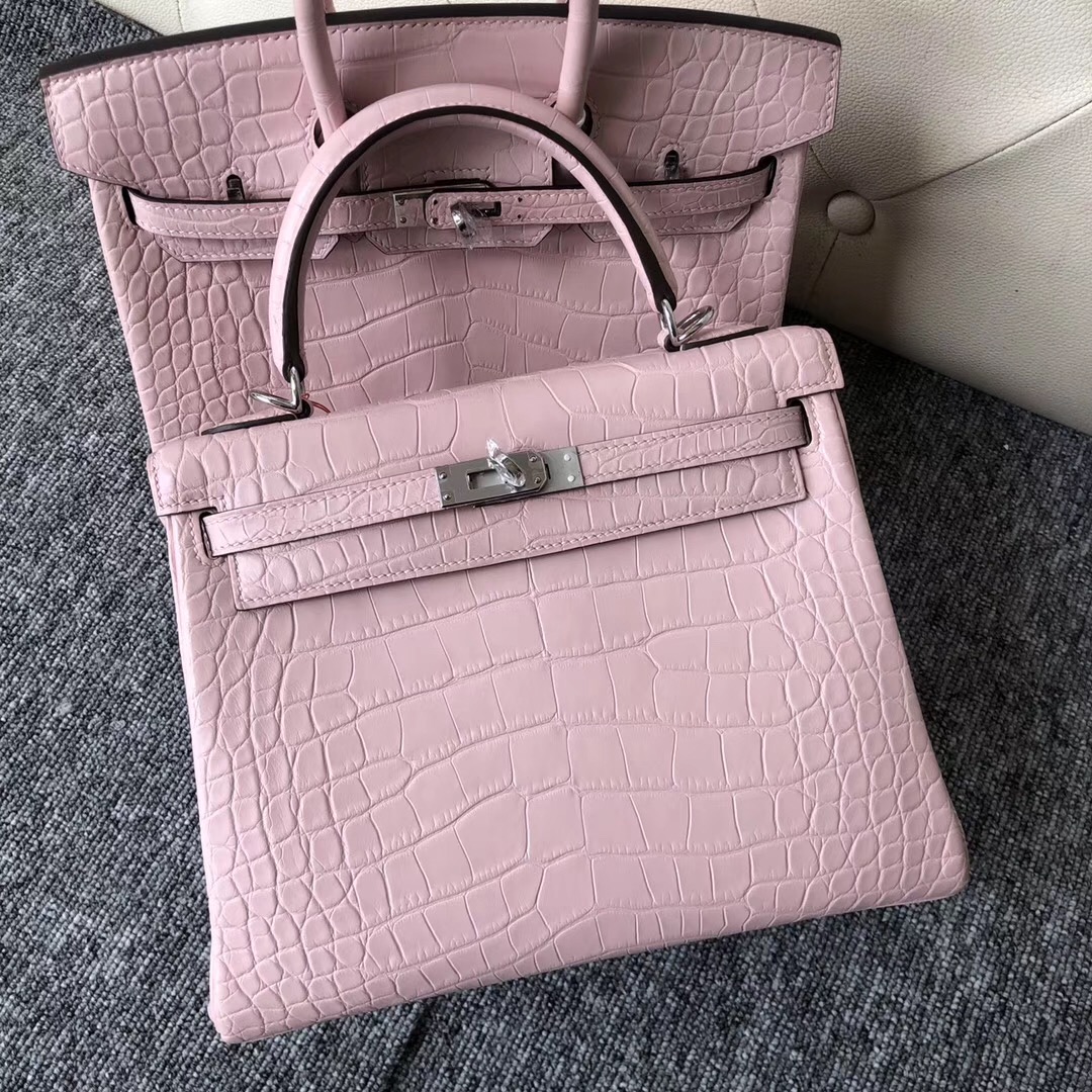 Australia Taiwan Hermes Kelly 25cm 3Q Rose Sakura 新粉色 櫻花粉 美洲鱷