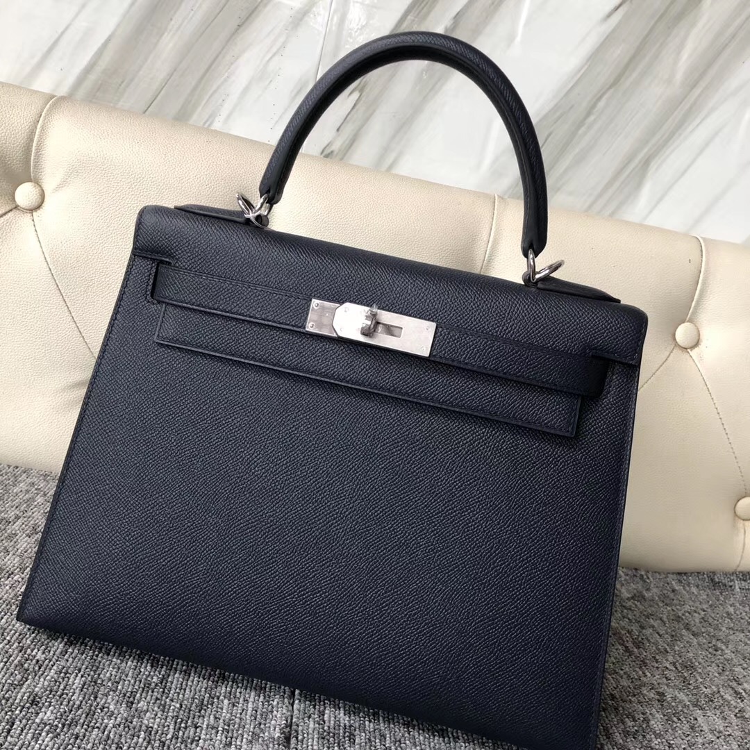 澳洲愛馬仕凱莉包 Australia Hermes Kelly 28cm CK76深海藍 Blue indigo