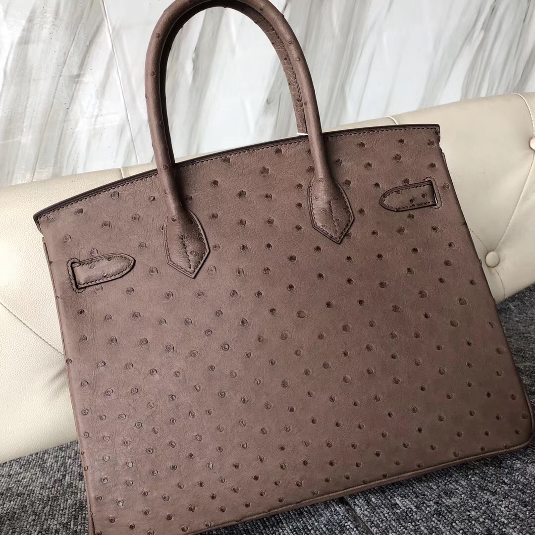 香港荃灣區愛馬仕 Hong Kong Hermes Birkin 30cm CK18大象灰 Etoupe Ostrich