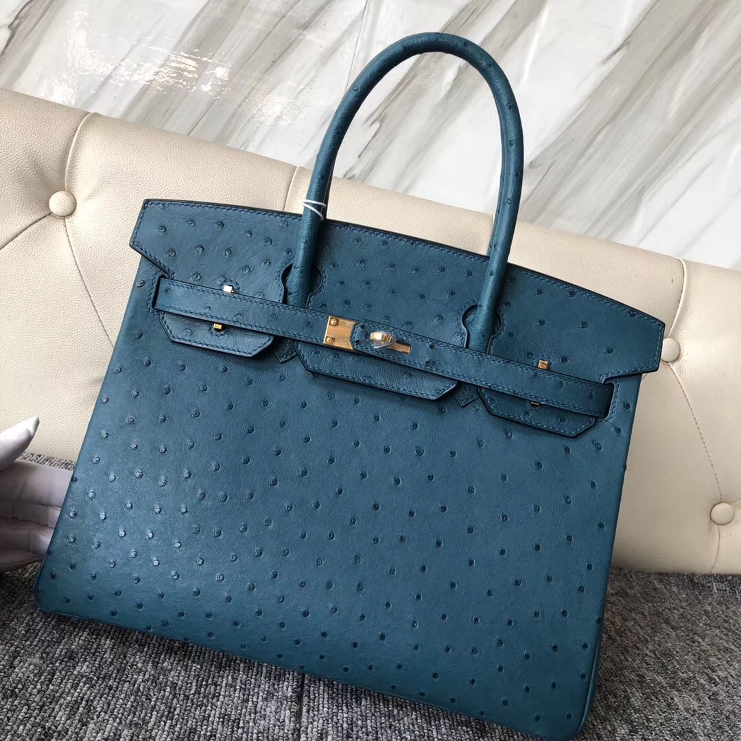 沙田區 荃灣區愛馬仕 Hong Kong Hermes Birkin 30cm 7C珊瑚藍 Ostrich