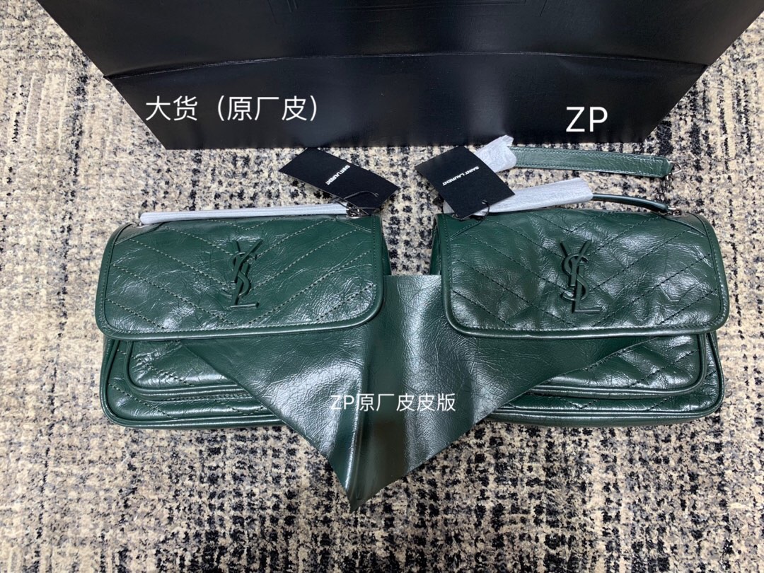 Saint Laurent YSL NIKI BABY IN CRINKLED VINTAGE LEATHER