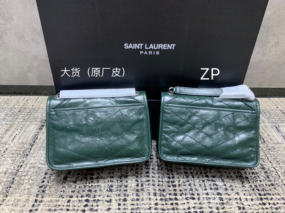 Saint Laurent YSL NIKI BABY IN CRINKLED VINTAGE LEATHER