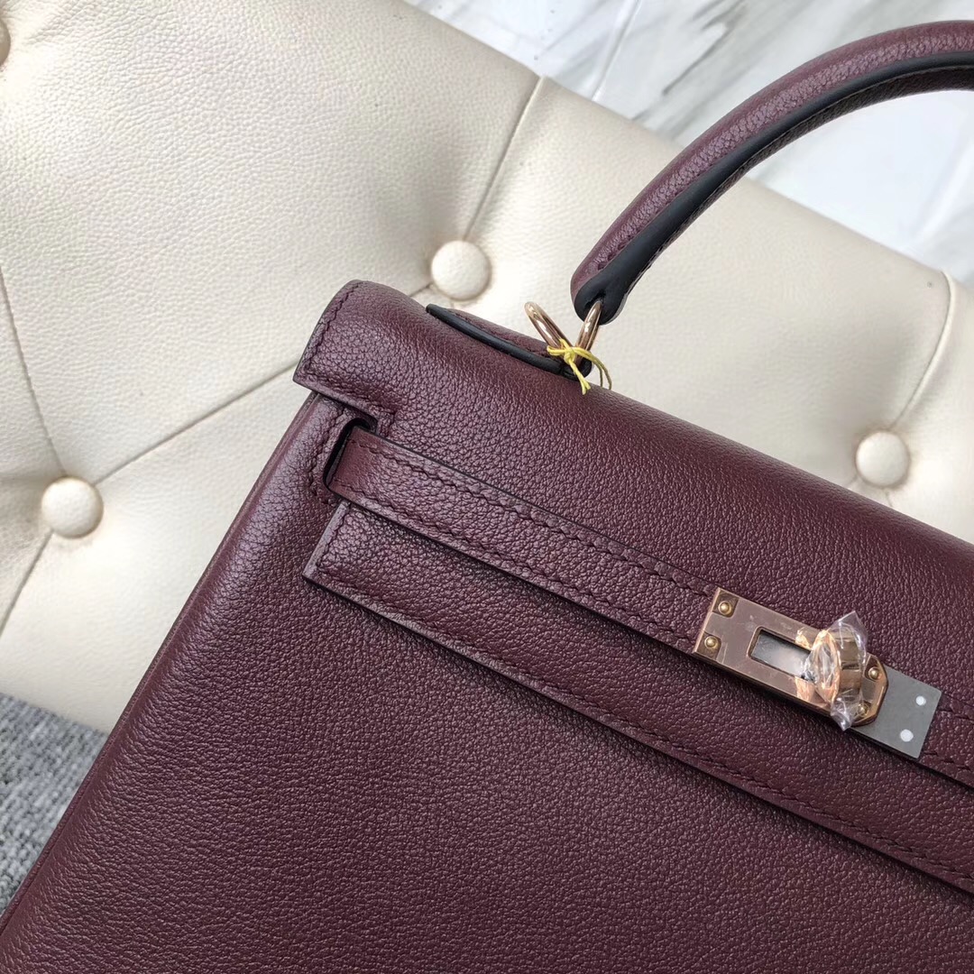 Washington State,USA Hermes Kelly 25 everycolor CK57波爾多酒紅 Bordeaux