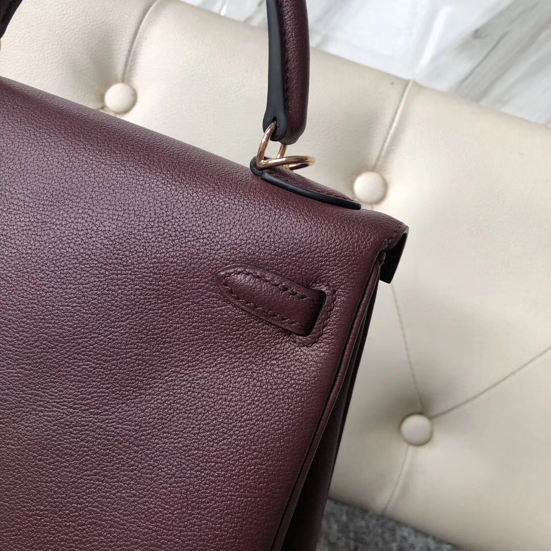 Washington State,USA Hermes Kelly 25 everycolor CK57波爾多酒紅 Bordeaux