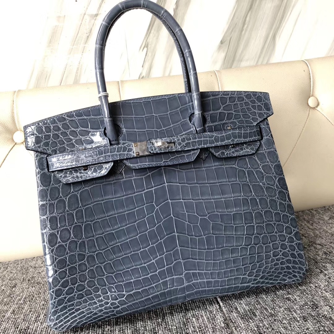 Vancouver Canada Hermes Birkin 30cm CK75牛仔藍 Blue Jean 兩點尼羅鱷