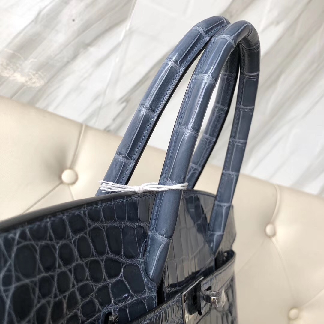 Vancouver Canada Hermes Birkin 30cm CK75牛仔藍 Blue Jean 兩點尼羅鱷