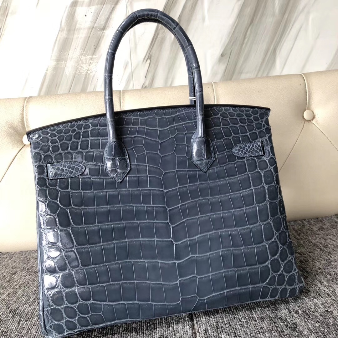 Vancouver Canada Hermes Birkin 30cm CK75牛仔藍 Blue Jean 兩點尼羅鱷