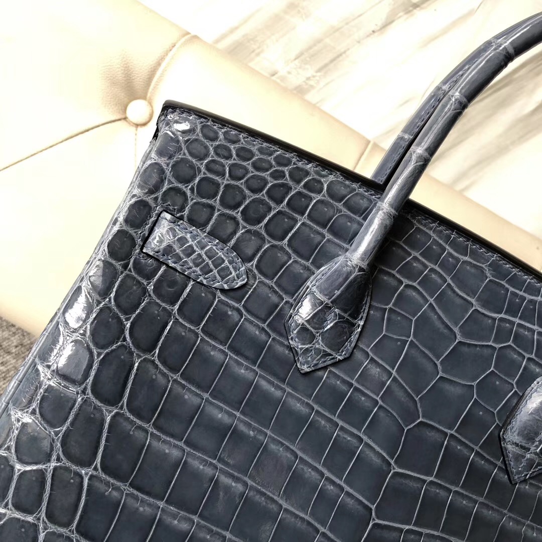 Vancouver Canada Hermes Birkin 30cm CK75牛仔藍 Blue Jean 兩點尼羅鱷