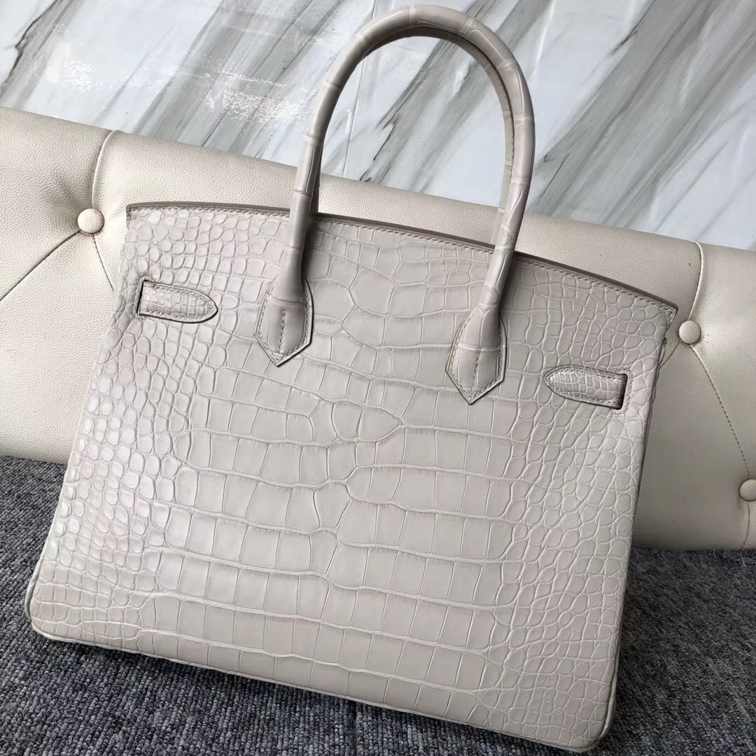 Ottawa Canada Hermes Birkin 30cm CK80珍珠灰 Pearl Grey 美洲鱷