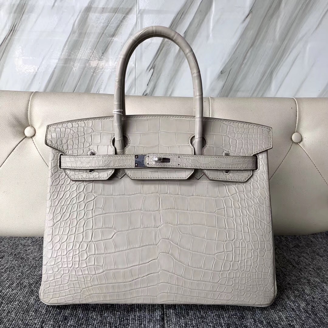 Toronto Canada Hermes Birkin 30cm CK80珍珠灰 Pearl Grey 美洲鱷