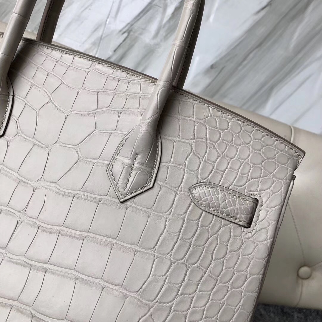 Toronto Canada Hermes Birkin 30cm CK80珍珠灰 Pearl Grey 美洲鱷