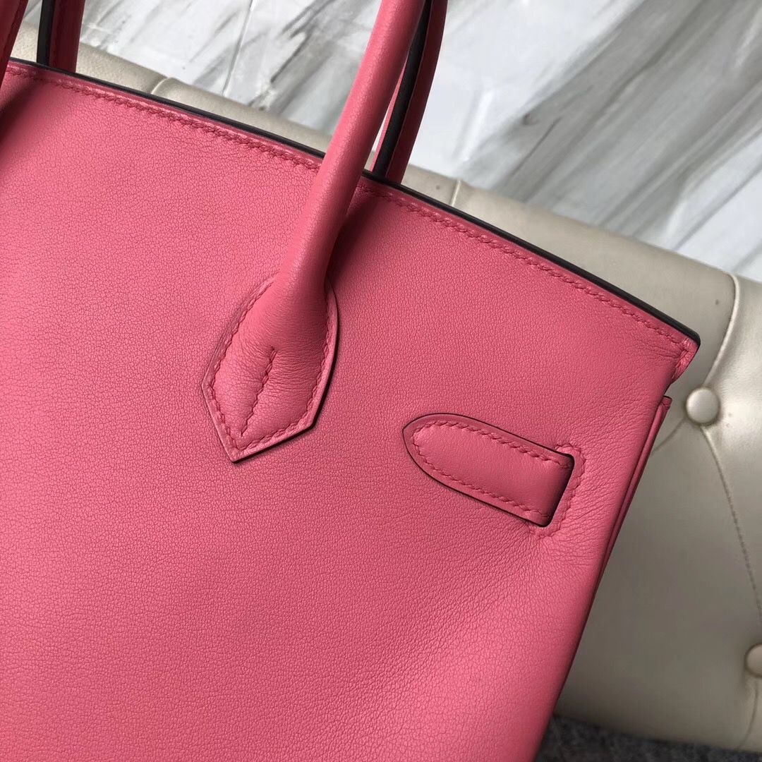 Washington State USA Hermes Birkin 30cm 8W Rose azalee 新唇膏粉 Swift