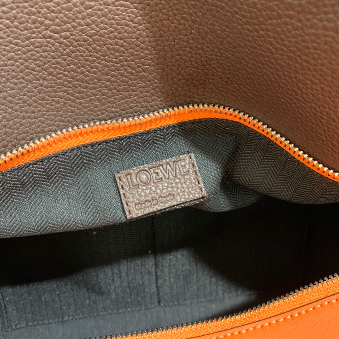 羅意威香港官網 LOEWE 大號 Puzzle Large Bag Chocolate Brown/Orange