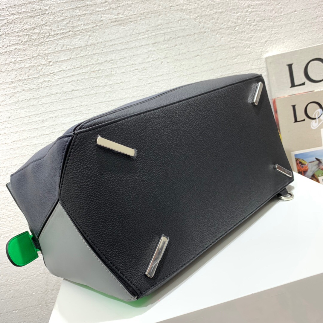 臺灣羅意威官網 LOEWE 大號 Puzzle Large Bag Deep Blue/Green