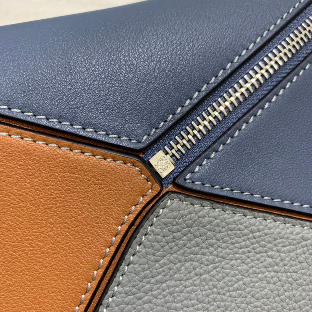 2019秋冬新品 LOEWE Puzzle Small Bag Steel Blue/Tan