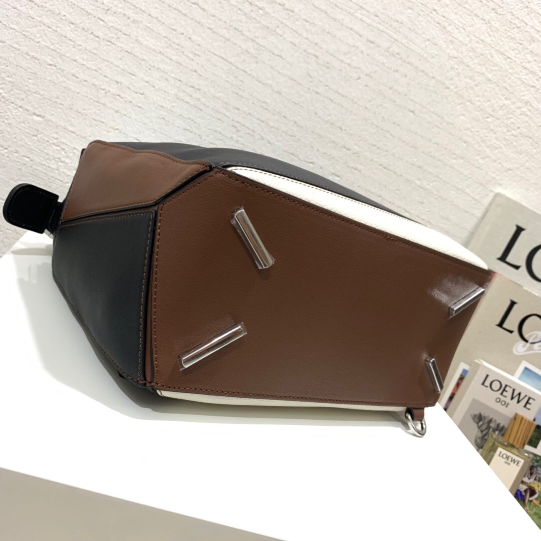 臺灣羅意威官網價格及圖片 LOEWE Puzzle Small Bag Black/Brunette