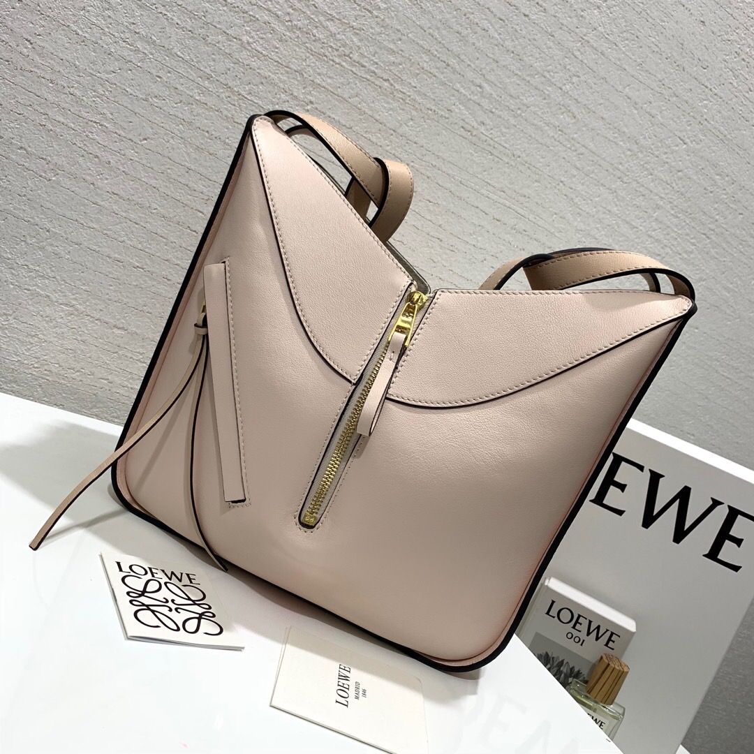 香港羅意威吊床包價格及圖片 Loewe Hammock Small Bag 藕粉拼色