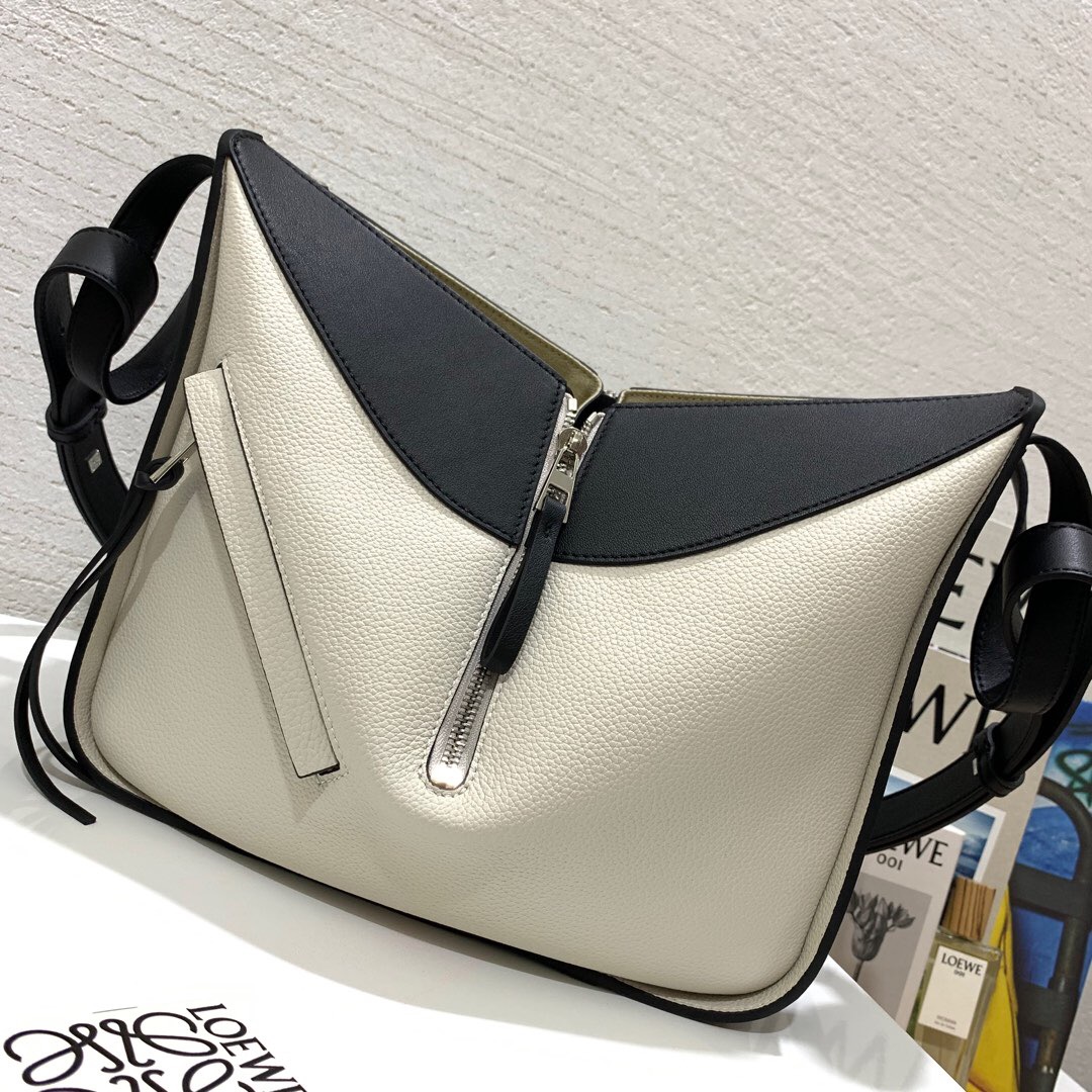 羅意威女包價格官網 Loewe Hammock Small Bag Black/Brunette