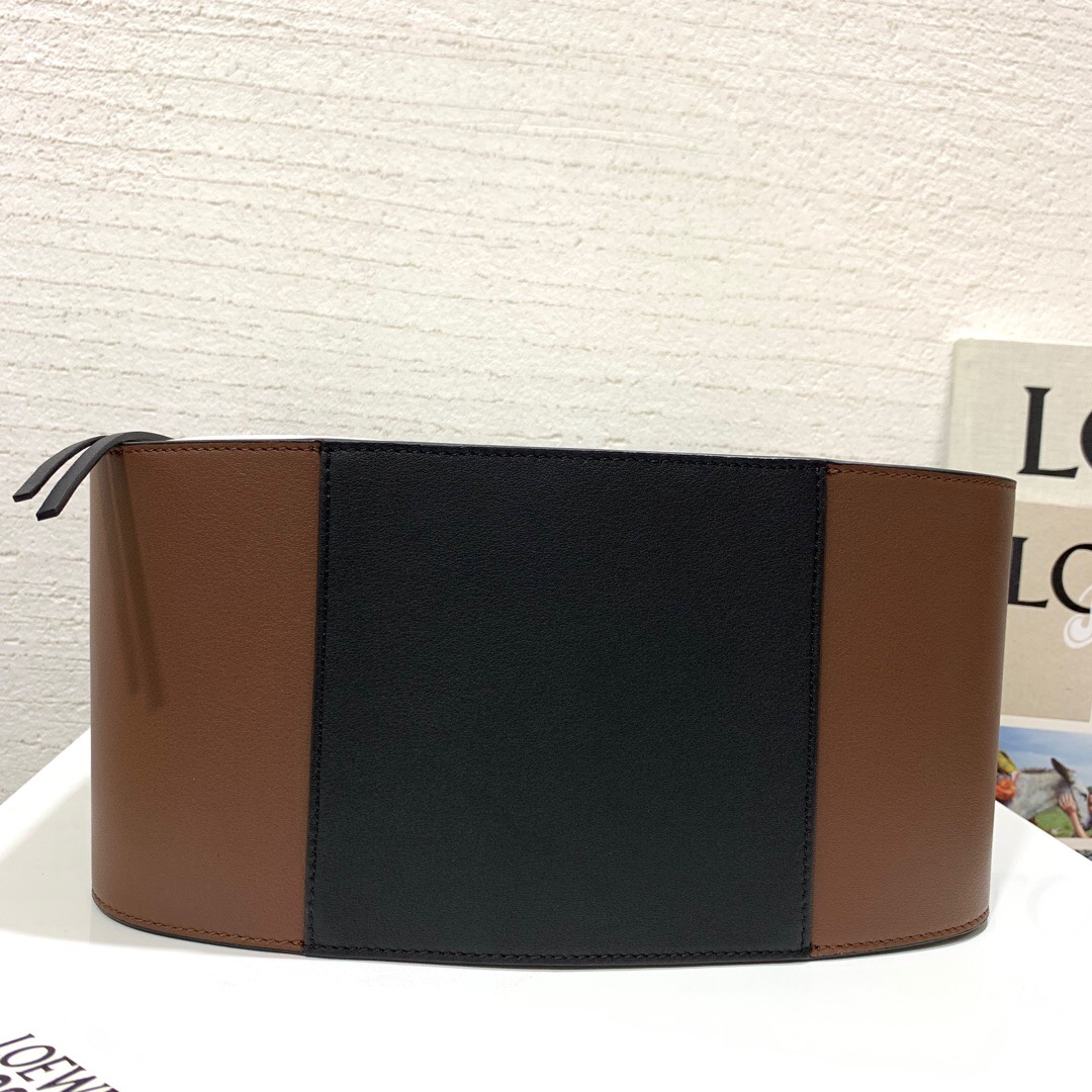 羅意威女包價格官網 Loewe Hammock Small Bag Black/Brunette