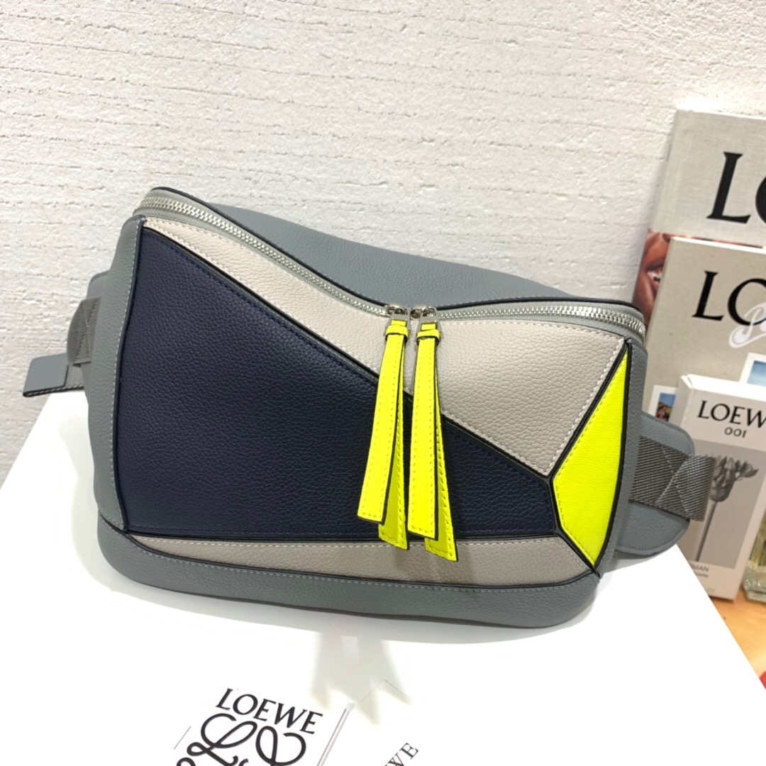 羅意威意大利官網 LOEWE Puzzle Sling Grey/Yellow