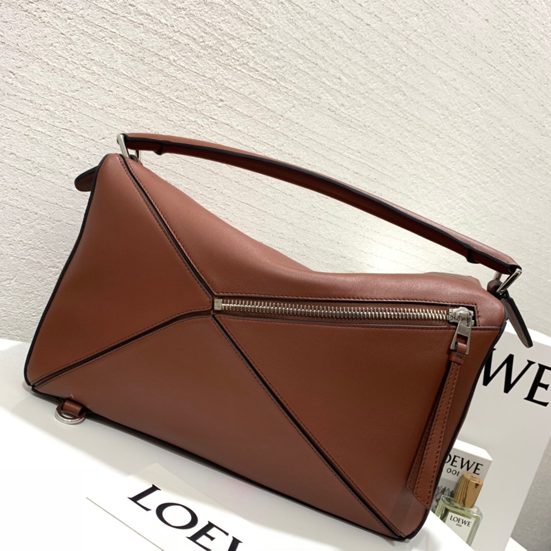 香港羅意威官網男包價格 LOEWE Puzzle Large Bag Rust Color