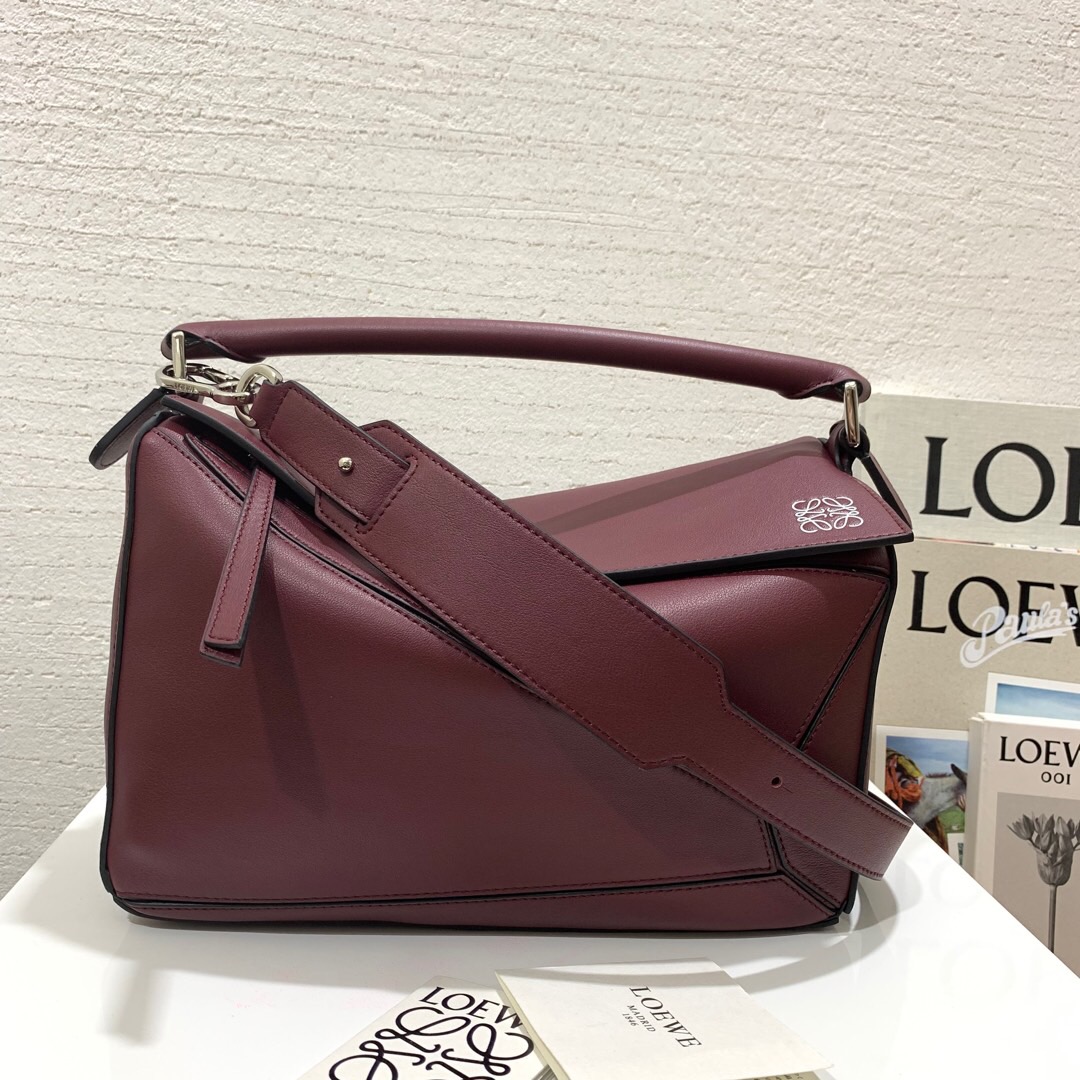 羅意威幾何包 小號中號尺寸大小價格圖片 loewe Puzzle Small Bag