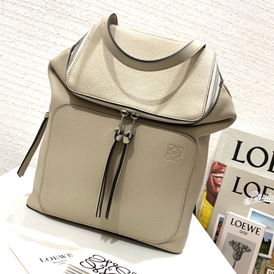 羅意威雙肩包價格及圖片 LOEWE Goya Small Backpack Light Oat