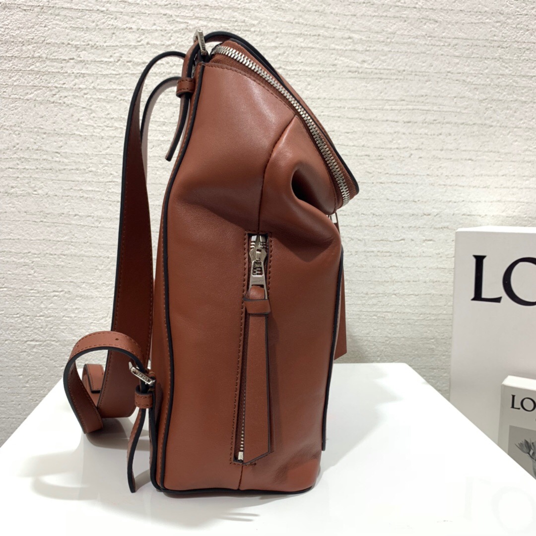 羅意威女士雙肩包價格 LOEWE Goya Small Backpack Rust Color