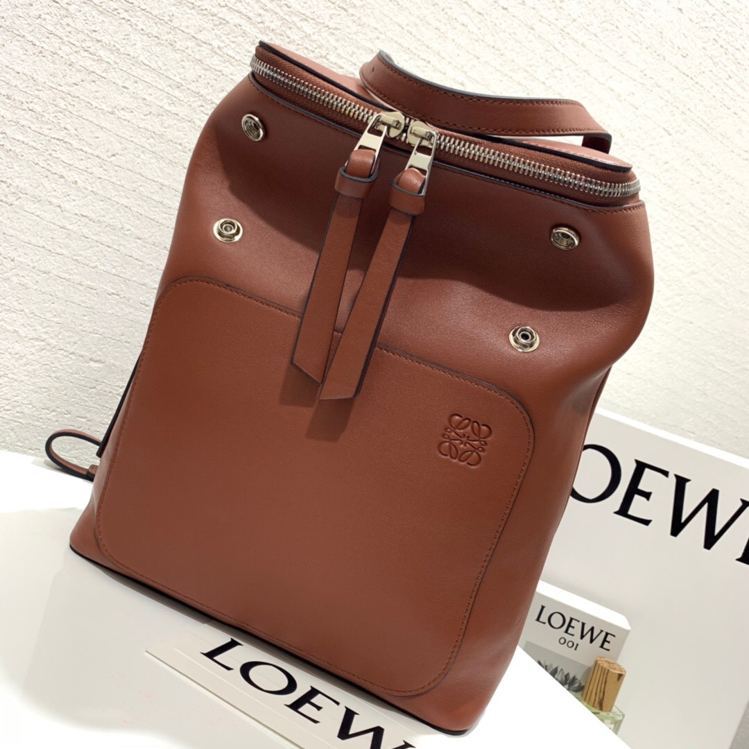 羅意威女士雙肩包價格 LOEWE Goya Small Backpack Rust Color