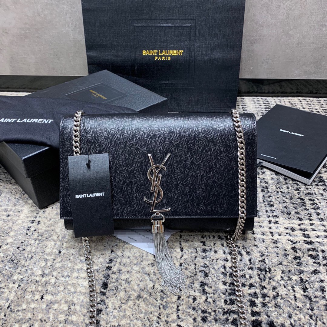 saintlaurent包包中文官網 聖羅蘭 YSL 中號KATE MONOGRAM 流蘇手袋