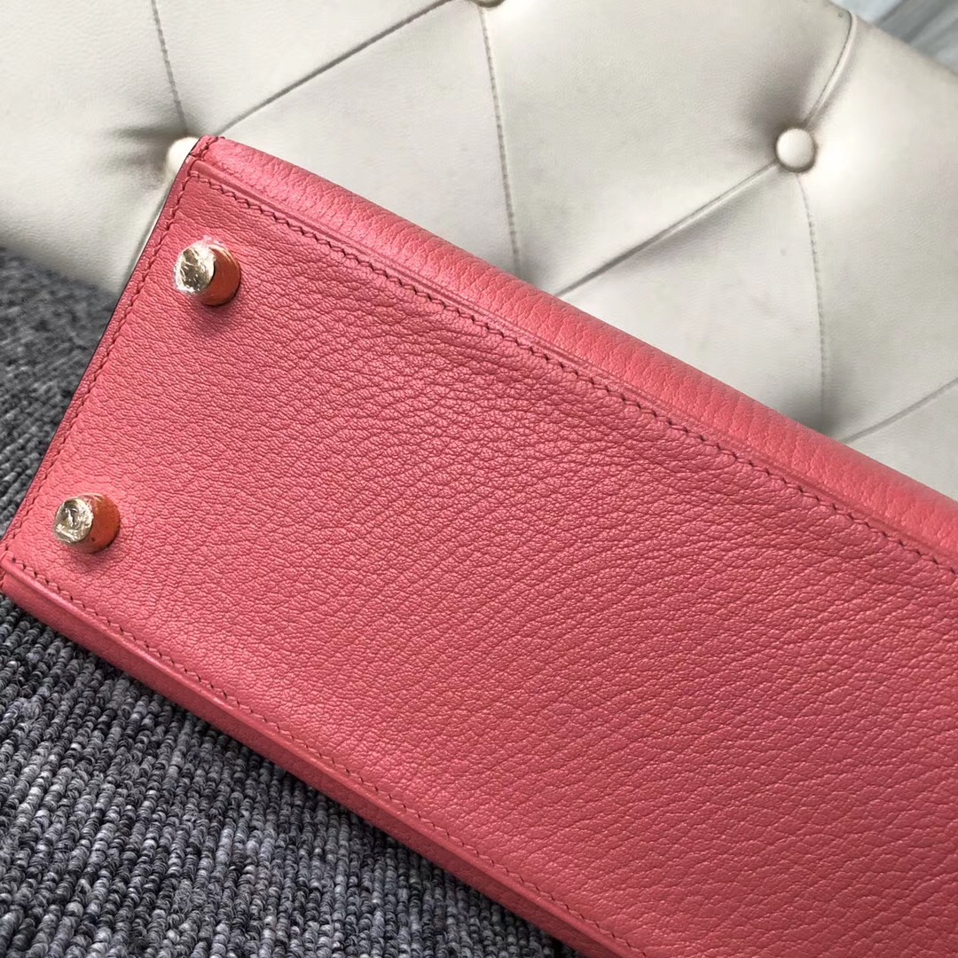 Vancouver Canada Hermes Kelly 25cm Chevre 8w Rose Azalee 新唇膏粉