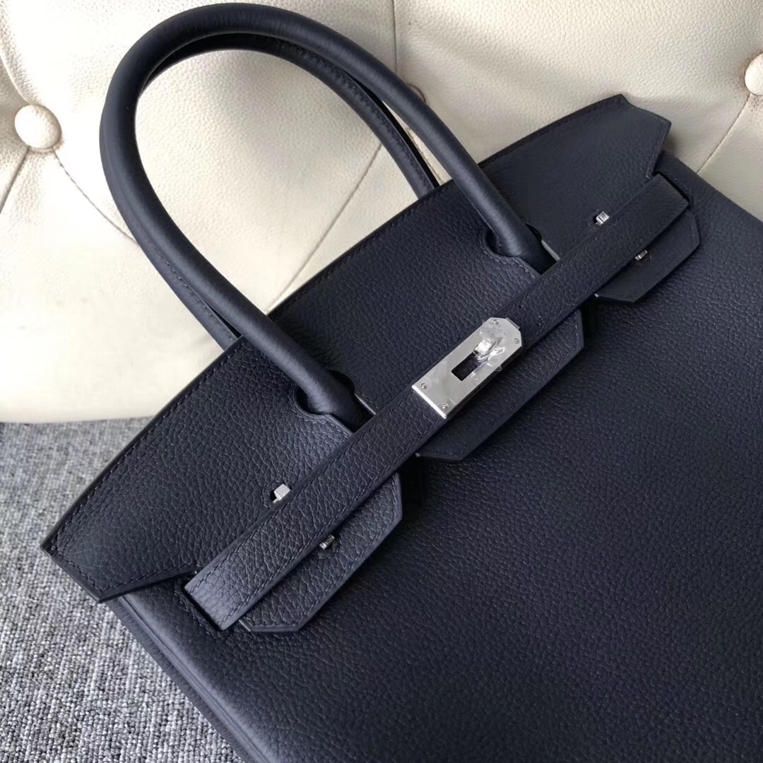 愛馬仕鉑金包多少錢 New jersey USA Hermes Birkin 30cm 2Z午夜藍 Blue nuit