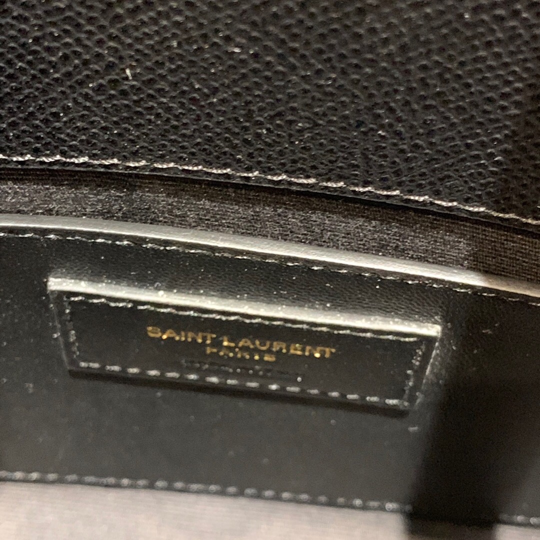 YSL MANHATTAN NANO BAG IN GRAIN DE POUDRE EMBOSSED LEATHER