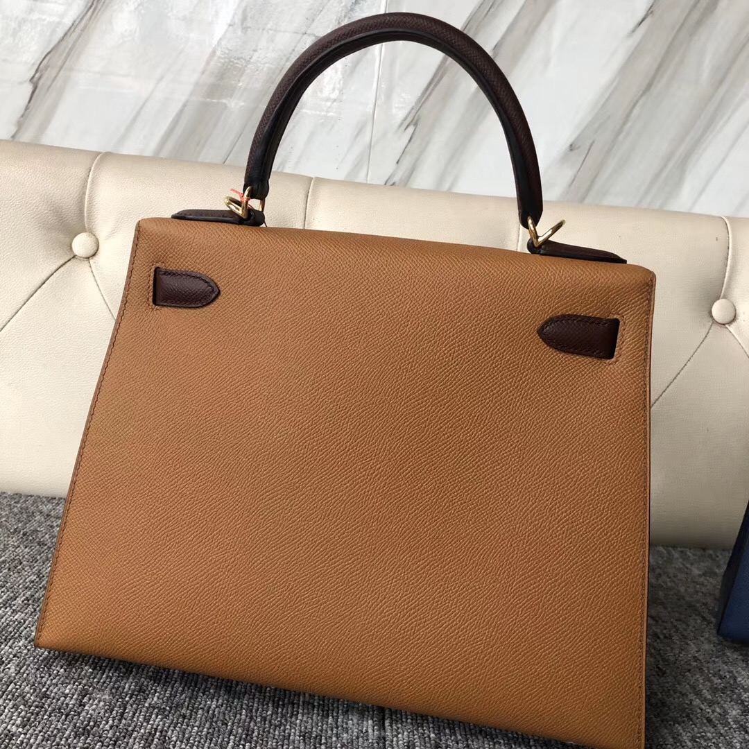 桃園市凱莉包價格 Hermes HSS Kelly 28cm CK37金棕色/CK57波爾多酒紅