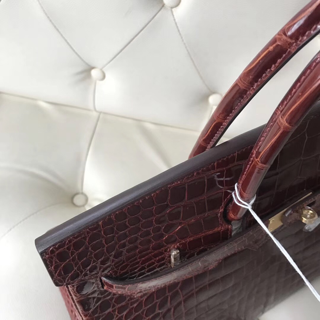 Hermes Birkin 35cm cc31蜜糖棕 Miel 禦用原裝HCP灣鱷 Shiny porosus crocodile